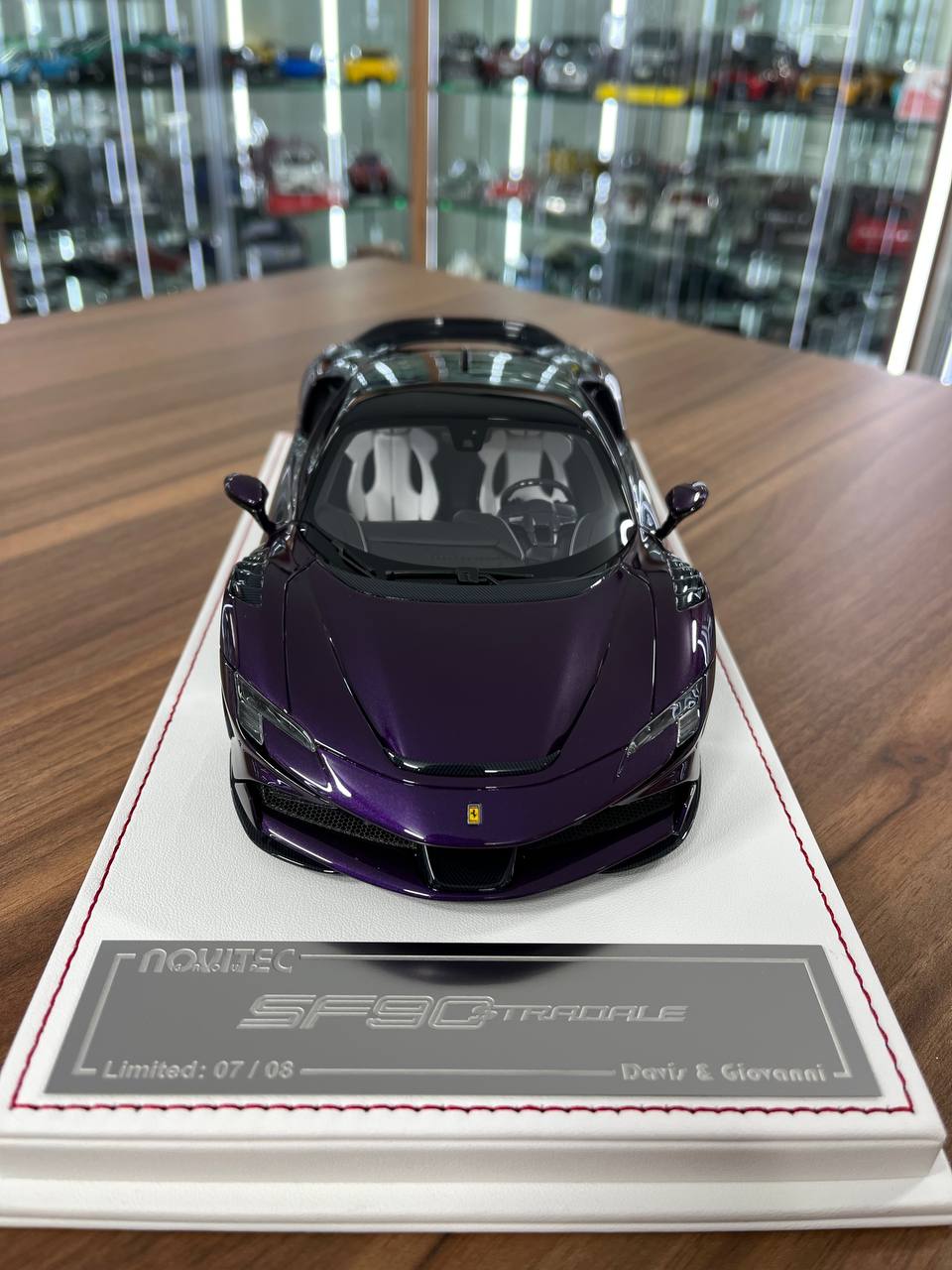 1:18 Ferrari SF90 Stradale Novitec by Davis & Giovanni | Purple | Resin | Limited to 08 pcs