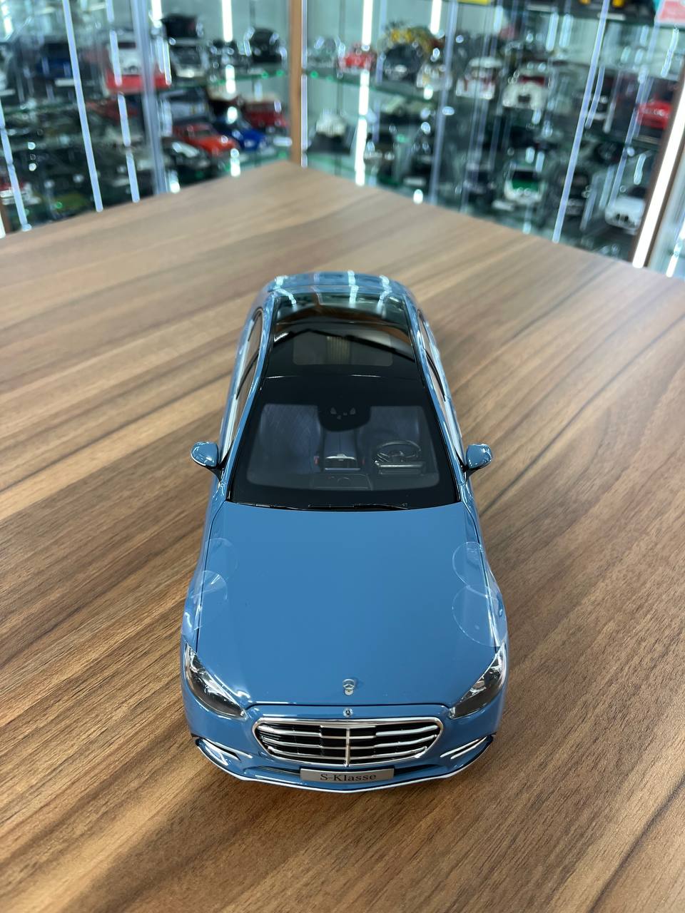 1/18 Mercedes-Benz S-Class | Blue Grey | Norev Diecast | Full Opening