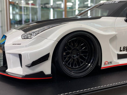 ★ 1/12 IVY Image Nissan GT-RR LB-Silhouette Works | Pearl White | Resin Model