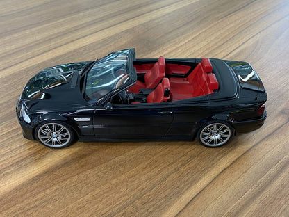 1/18 BMW M3 E46 Cabriolet Black Model Car by Otto