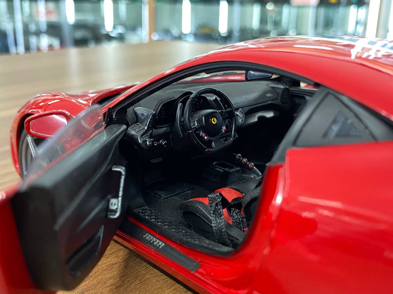 Hot Wheels Elite Ferrari 458 Speciale - [1/18 Diecast, Red ] - Paint Rashes Present