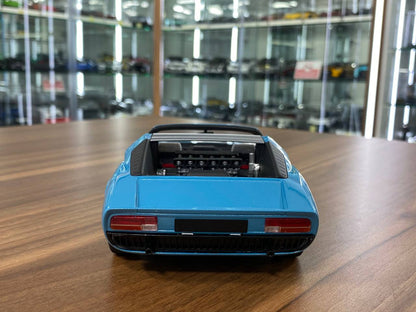 1/18 Resin Lamborghini Miura Roadster Blue GT Spirit Scale Model Car