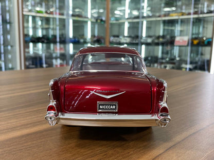 1/18 Diecast Chevrolet Bel Air 1957 ACME Red Scale Model Car