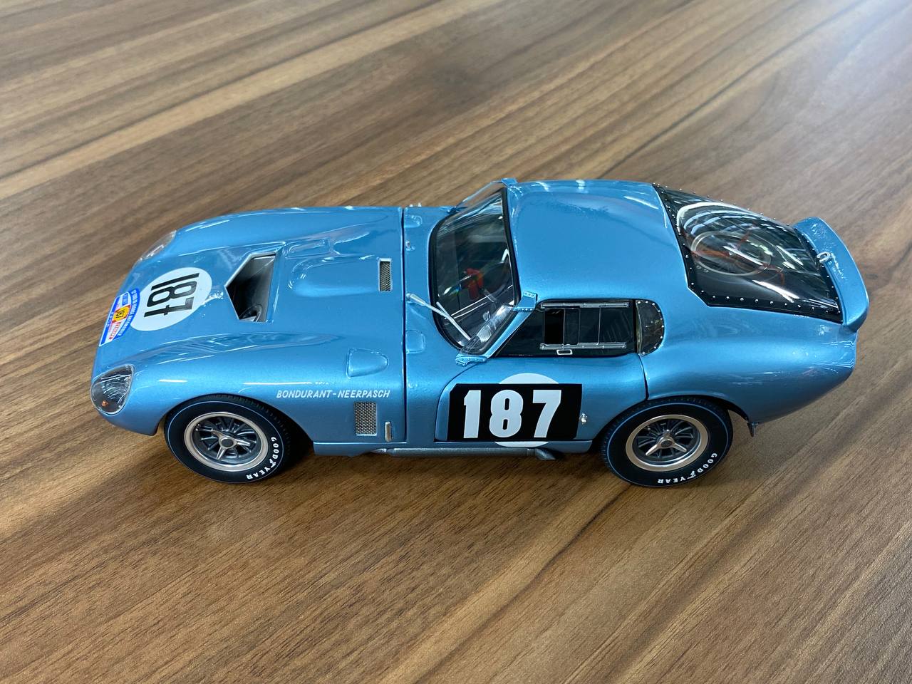 1/18 Diecast Shelby Cobra Daytona Coupe Blue Exoto Miniature Car [#187]