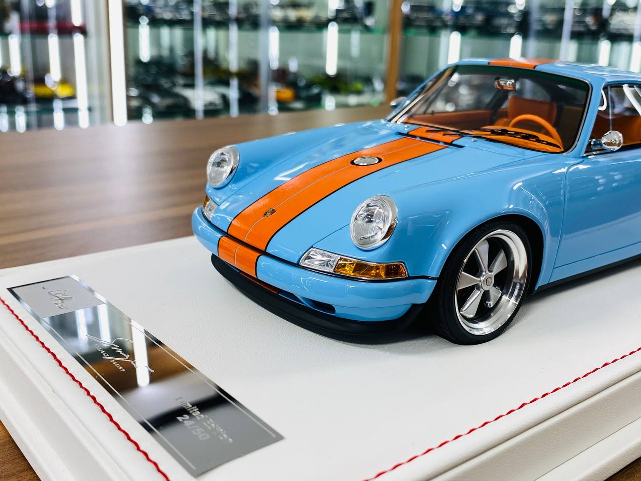 Ivy Model Porsche 911 Singer – 1/18 Resin Model, Gulf Blue, Limited 56