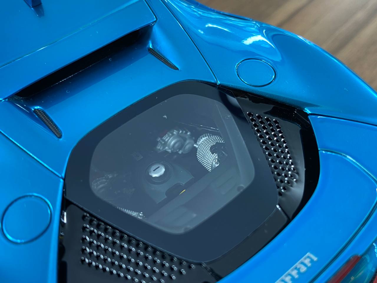 1:18 Resin BBR Deluxe Ferrari SF90 Stradale – Chrome Blue (Limited 15 pcs)