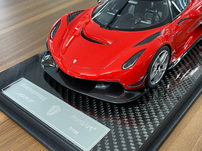 1:18 Resin Model – FrontiArt Koenigsegg Jesko Chill Red (Limited 199 pcs)