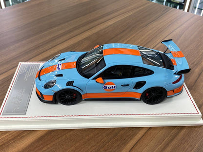 1:18 Resin Model  – Davis & Giovanni Porsche 911 GT3 RS (911.2) Gulf Blue Limited 20 pcs