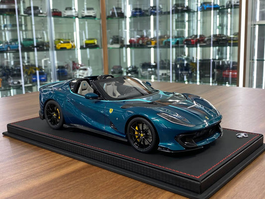 1/18 Resin  – BBR Models Ferrari 812 CompetizioneA ( Aperta ) Blue Capri Limited-90 pcs