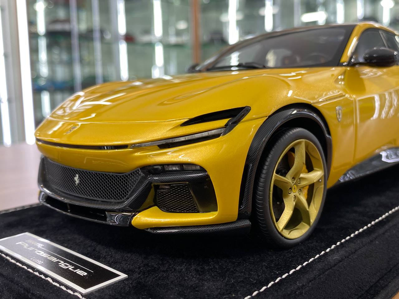 1/18 Resin  – MR Collection Models Ferrari Purosangue Yellow  Limited Edition: 01 of 01 pcs
