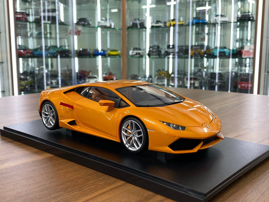 1/18 Diecast Metal Model – Lamborghini Huracán LP610-4 | AUTOart Signature | Full Opening | Orange Pearl