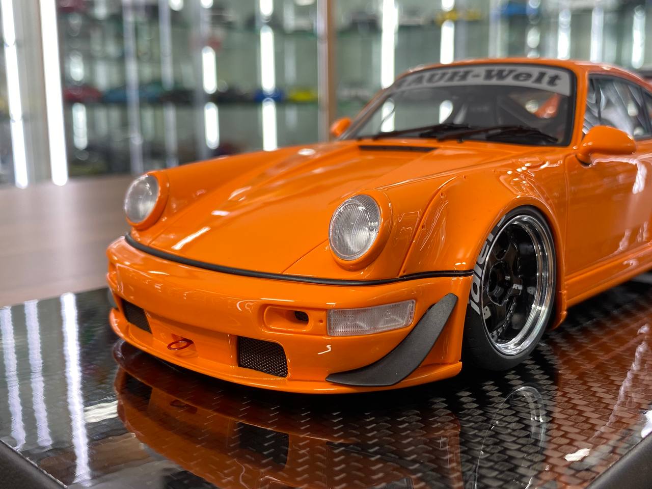 1/18 Resin Model – Porsche RWB 964 | TGM Model Works | Orange | Limited 99 pcs