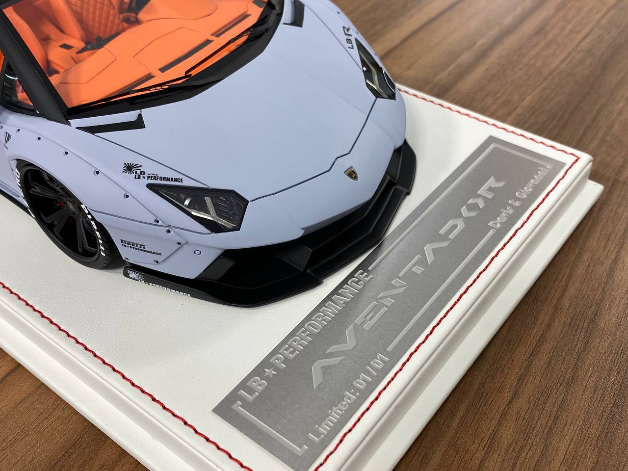 1/18 Resin Model – Lamborghini Aventador Roadster LB Performance | Davis & Giovanni | Matt Grey | 1 of 10