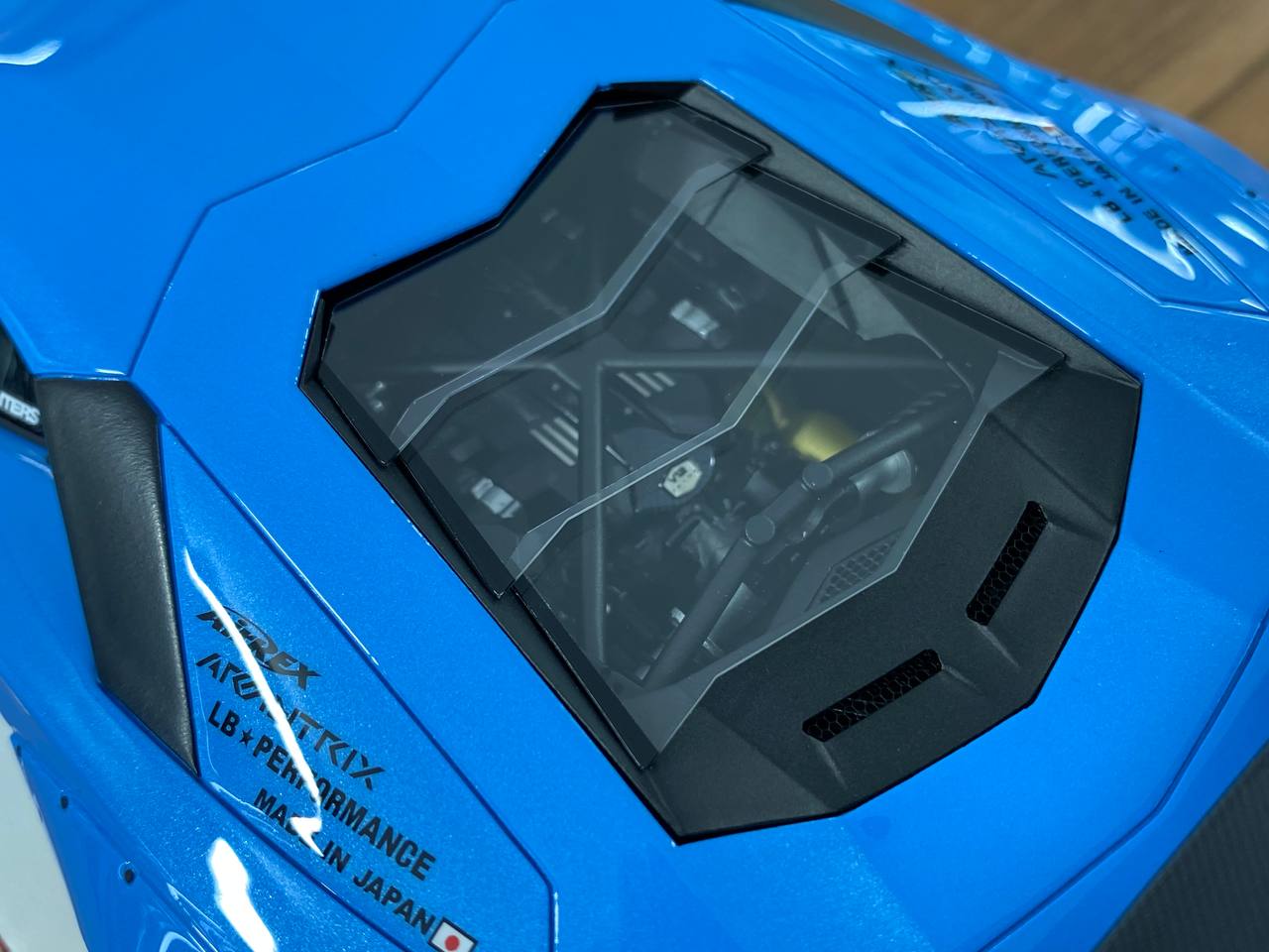 1/18 Resin Model – Lamborghini Aventador LB Performance | Davis & Giovanni | Metallic Light Blue | 1 of 8