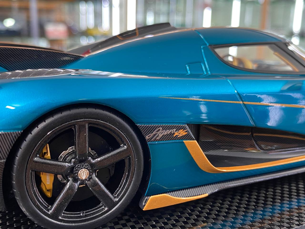 1/18 Resin – Koenigsegg Agera RS | VMB Models | Blue Turquoise | Limited 50 pcs