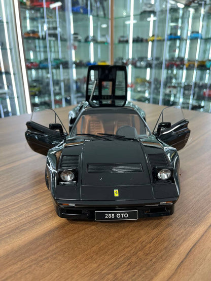 🏎️ KK Models 1:12 Ferrari 288 GTO – Black | Diecast | Partial Opening