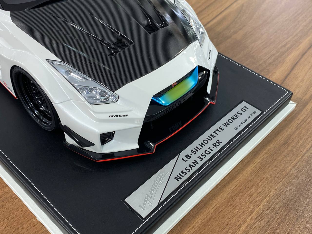 ★ 1/12 IVY Image Nissan GT-RR LB-Silhouette Works | Pearl White | Resin Model