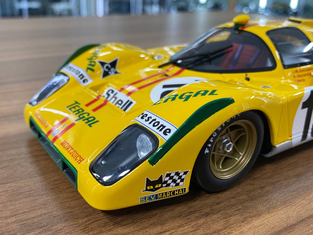1/18 Resin CMR Ferrari 512M #15 Yellow | Le Mans 1971