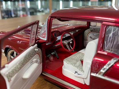 1/18 Diecast Chevrolet Bel Air 1957 ACME Red Scale Model Car