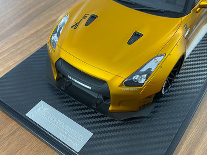 1/18 Resin Nissan GT-R R35 Liberty Walk Gold by One Model