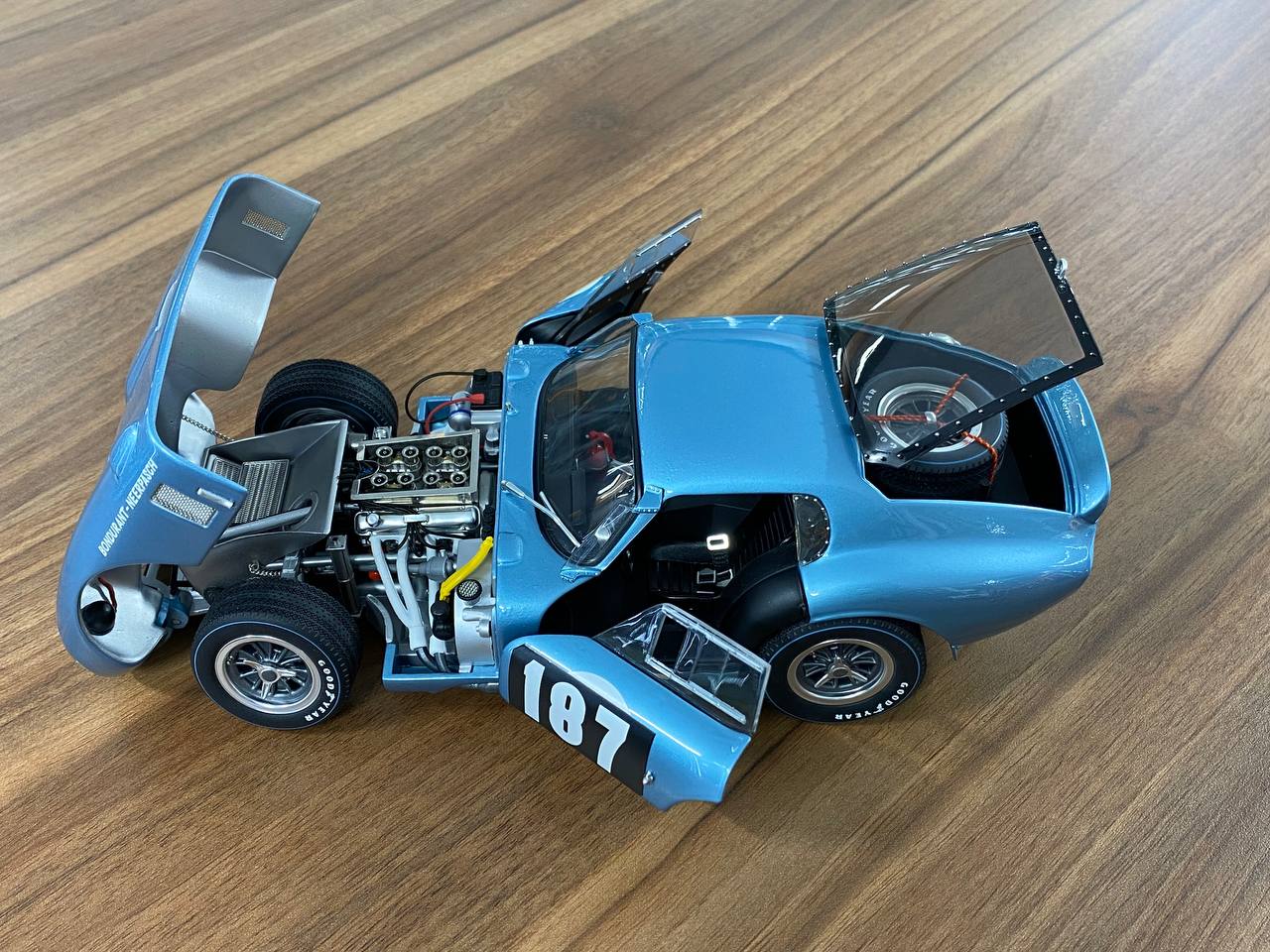 1/18 Diecast Shelby Cobra Daytona Coupe Blue Exoto Miniature Car