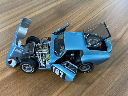 1/18 Diecast Shelby Cobra Daytona Coupe Blue Exoto Miniature Car [#187]