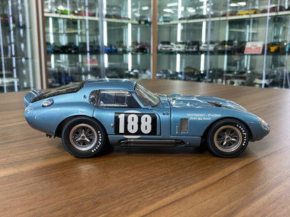 1/18 Diecast Shelby Cobra Daytona Coupe Blue & white Exoto Miniature Car #188