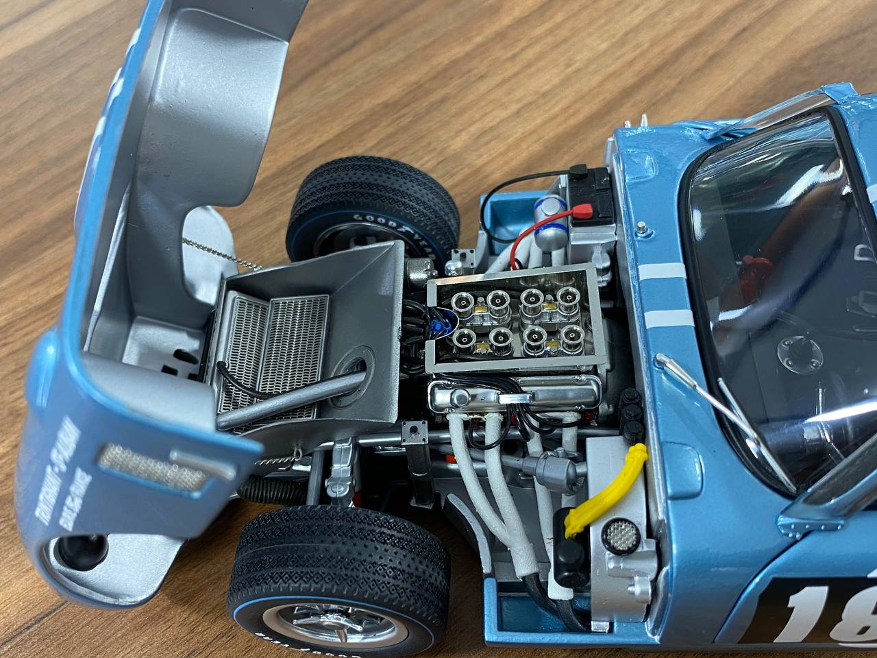 1/18 Diecast Shelby Cobra Daytona Coupe Blue & white Exoto Miniature Car #188