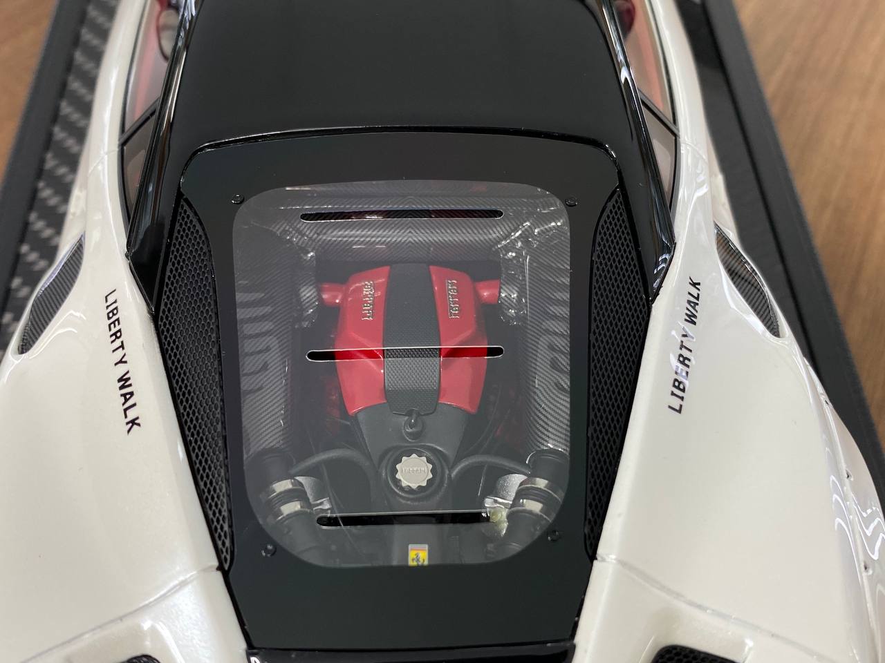 1/18 Resin Model – Ferrari F8 GT LB-Works Pearl White Decal by VIP Model
