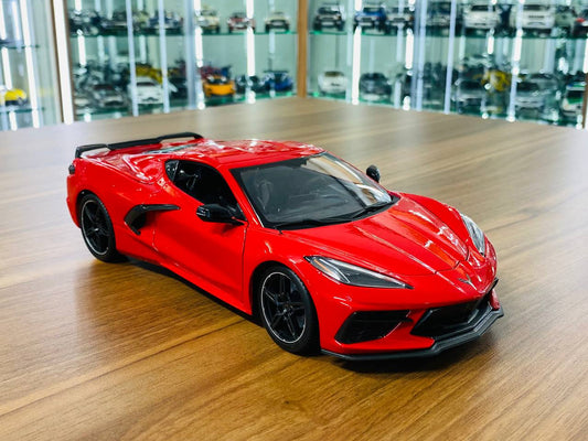 1/18 Diecast Maisto Chevrolet Corvette Stingray Coupe 2020 Red