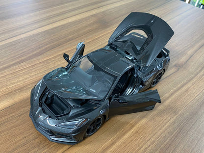 1/18 Diecast Maisto Chevrolet Corvette Stingray Coupe 2020 Grey