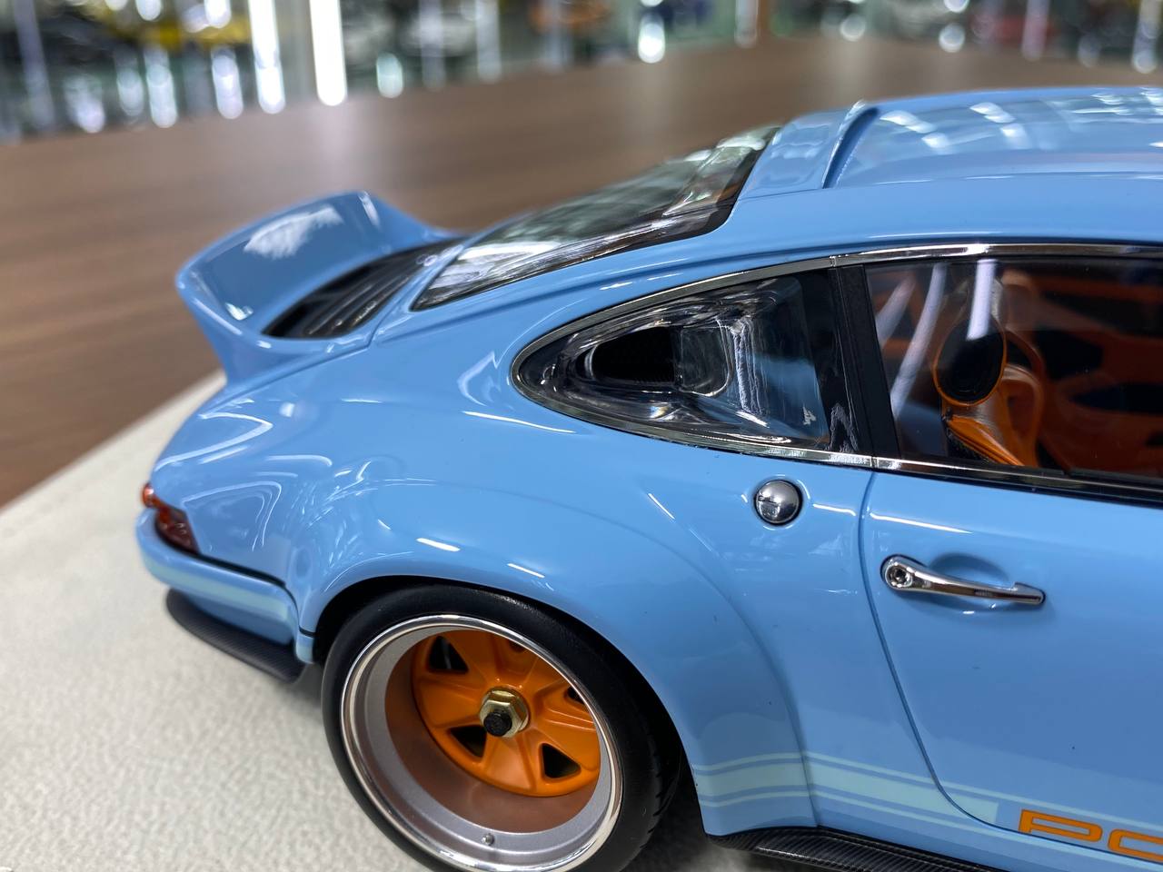 1/18 Resin Model - Porsche Singer DLS 2023 by Make Up (Gulf Blue) | Limited Editon of 120 pcs