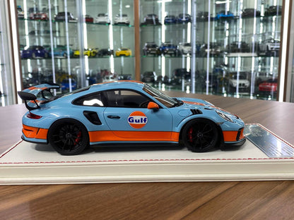 1:18 Resin Model  – Davis & Giovanni Porsche 911 GT3 RS (911.2) Gulf Blue Limited 20 pcs