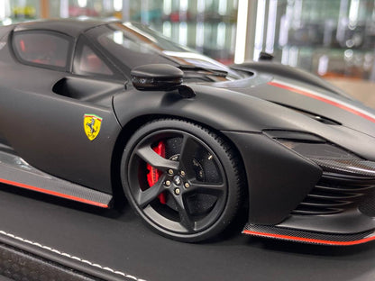 1/18 Resin Model – BBR Models Ferrari Daytona SP3 Hard Top (Charles Leclerc Edition)  Matt Black  Ltd.Edn.146 pcs