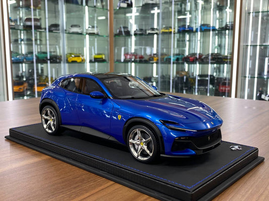 1/18 Resin Model – BBR Models Ferrari Purosangue Blu Corsa Limited Edition: 84 pcs