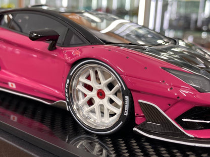 1/18 Resin – VIP Models Lamborghini Aventador SVJ Pink Decal  Limited Edition: 30 pcs