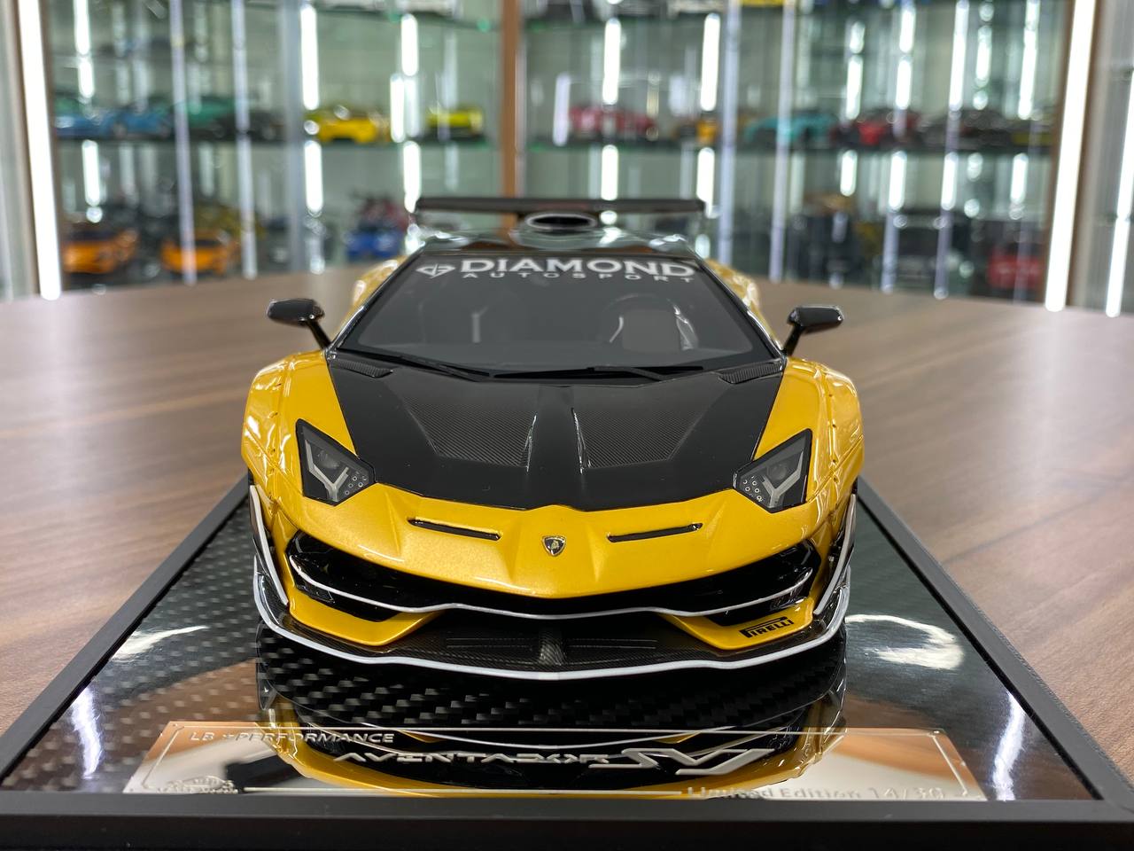 1/18 Resin VIP Models Lamborghini Aventador SVJ Pearl Yellow with Decals Ltd.Edn. 30 pcs