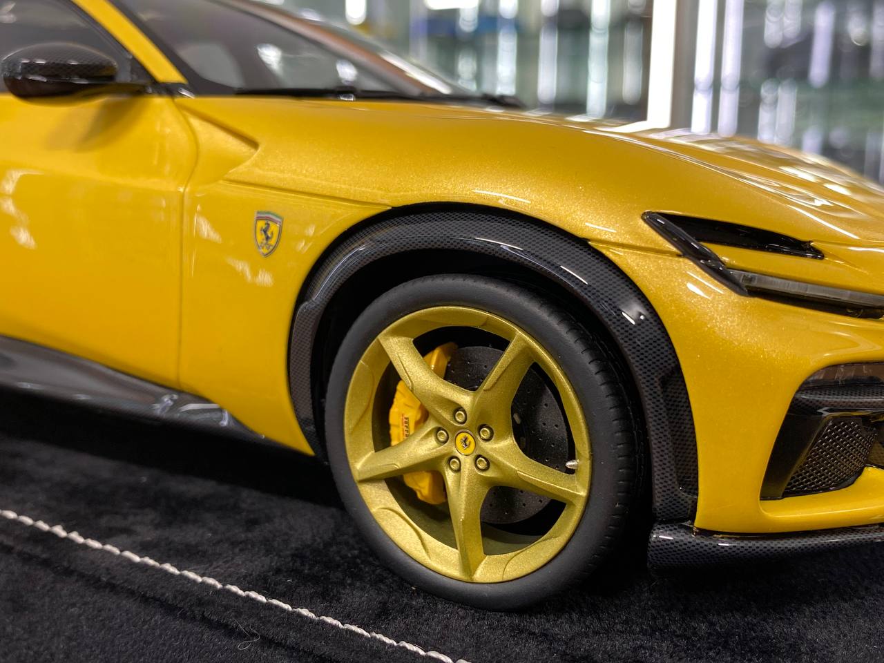1/18 Resin  – MR Collection Models Ferrari Purosangue Yellow  Limited Edition: 01 of 01 pcs