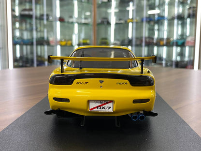 1/18 Diecast Doors opening Solido Mazda RX7 FD RS Streetfighters 1994 Yellow