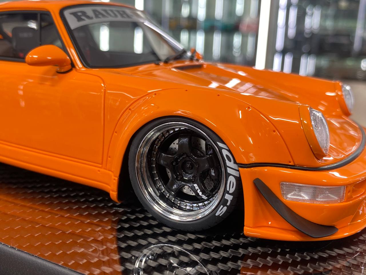 1/18 Resin Model – Porsche RWB 964 | TGM Model Works | Orange | Limited 99 pcs