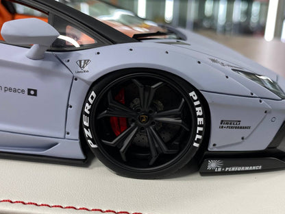 1/18 Resin Model – Lamborghini Aventador Roadster LB Performance | Davis & Giovanni | Matt Grey | 1 of 9