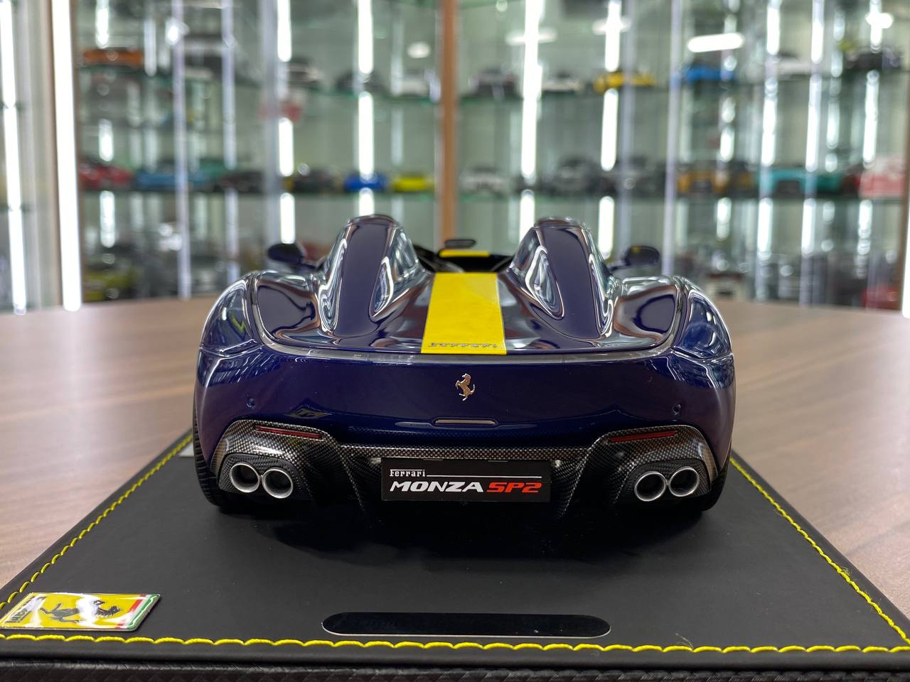 1/18 Resin – BBR Models Ferrari Monza SP2 Blue Tour de France / Yellow Stripe Ltd.Edn. 109 pcs