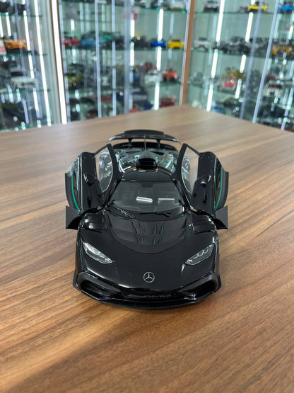🚀 NZG Dealer Edition 1:18 Mercedes-Benz AMG ONE – Black | Full Opening Diecast