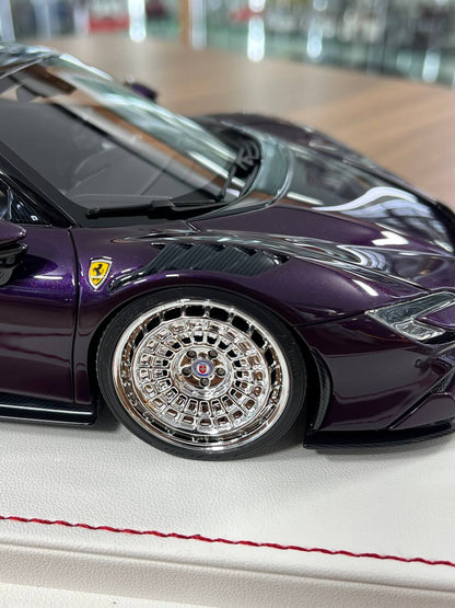 1:18 Ferrari SF90 Stradale Novitec by Davis & Giovanni | Purple | Resin | Limited to 08 pcs