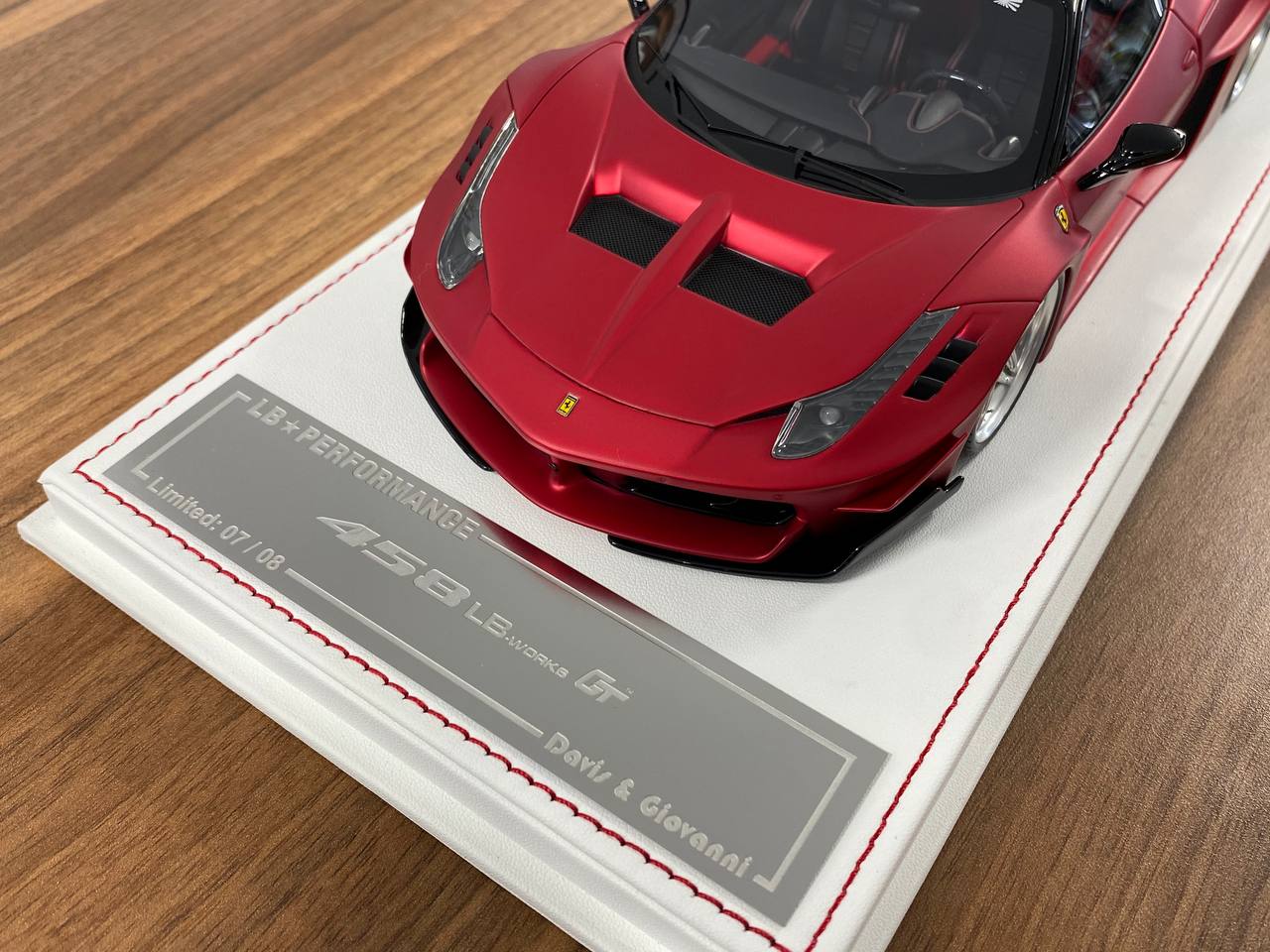 1/18 Resin Ferrari 458 GT LB Works – Matt Chrome Red| Davis & Giovanni