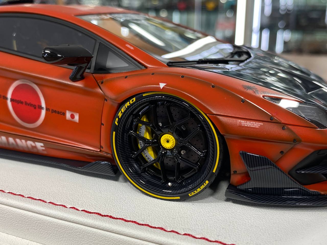 1/18 Resin Davis & Giovanni Lamborghini AVENTADOR SVJ LB Performance  Matt orange, Zero Zen Limited- 1 of 8pcs