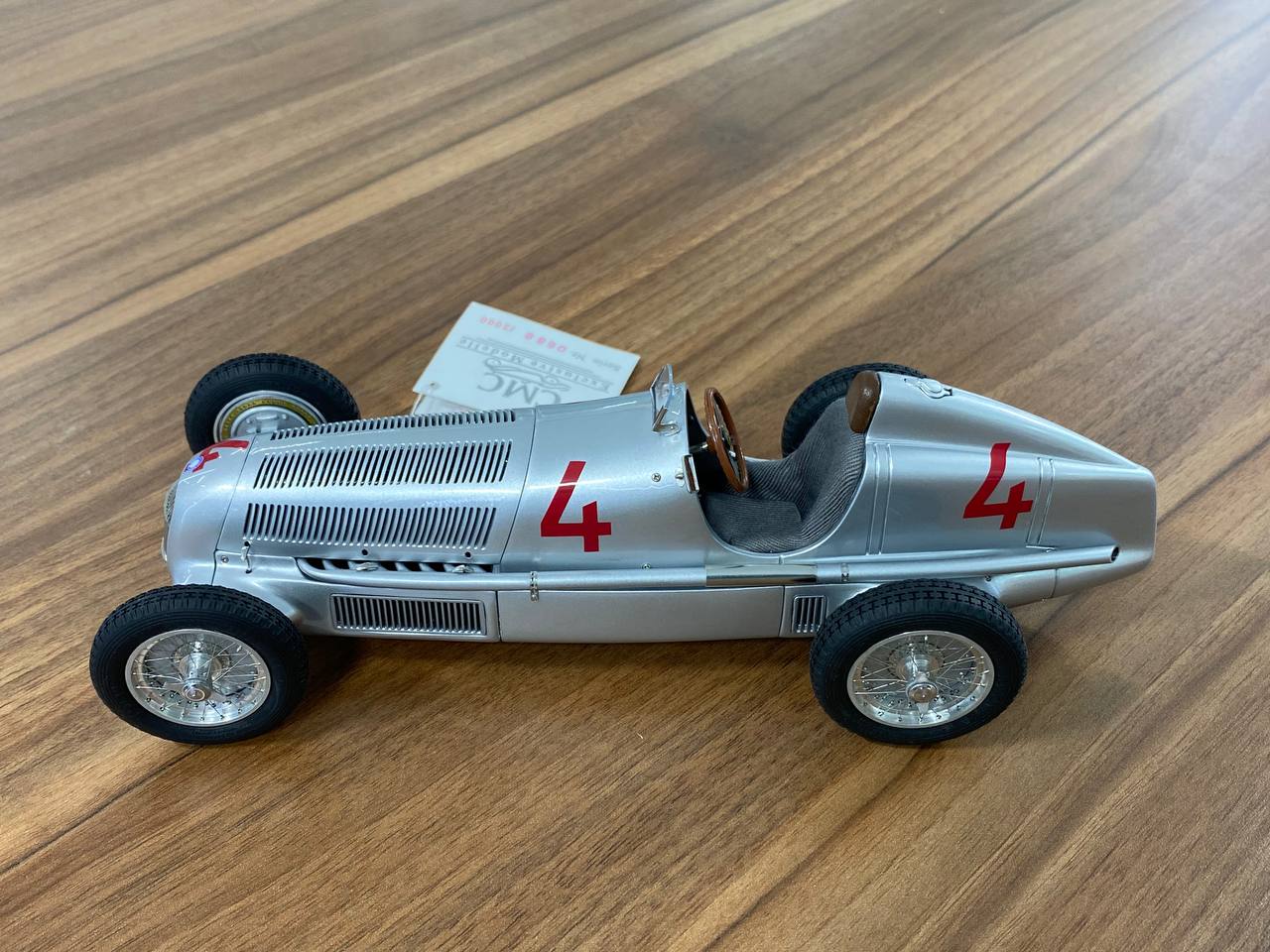 CMC Mercedes-Benz W25, 1935 Luigi Fagioli, Start No. #4 Sieger GP Monaco [1/18 Diecast]