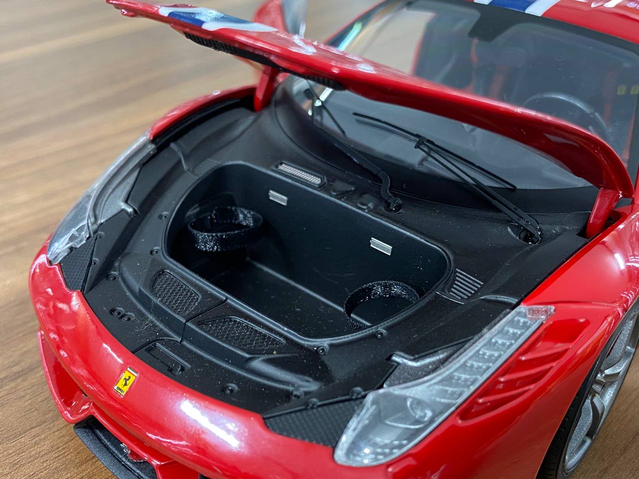 Hot Wheels Elite Ferrari 458 Speciale - [1/18 Diecast, Red ] - Paint Rashes Present