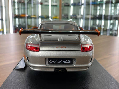 1/18 Welly Metal Diecast - Porsche 911(997) GT3 RS in Silver / Orange rim