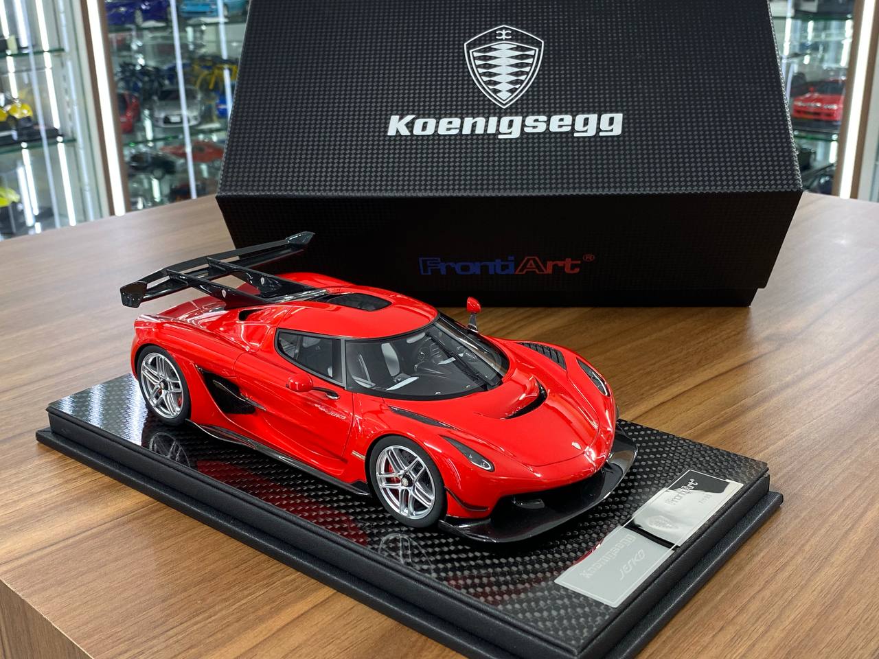 1:18 Resin Model – FrontiArt Koenigsegg Jesko Chill Red (Limited 199 pcs)